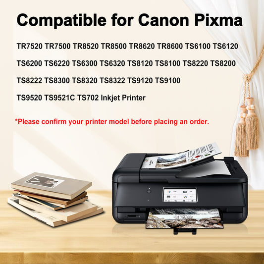 280XXL and 281XXL Ink Cartridges Compatible for Canon PGI-280 CLI-281 280xxl 281XXL Ink Cartridges for Pixma TR8520 TR8620a TS8120 TS9120 Printers
