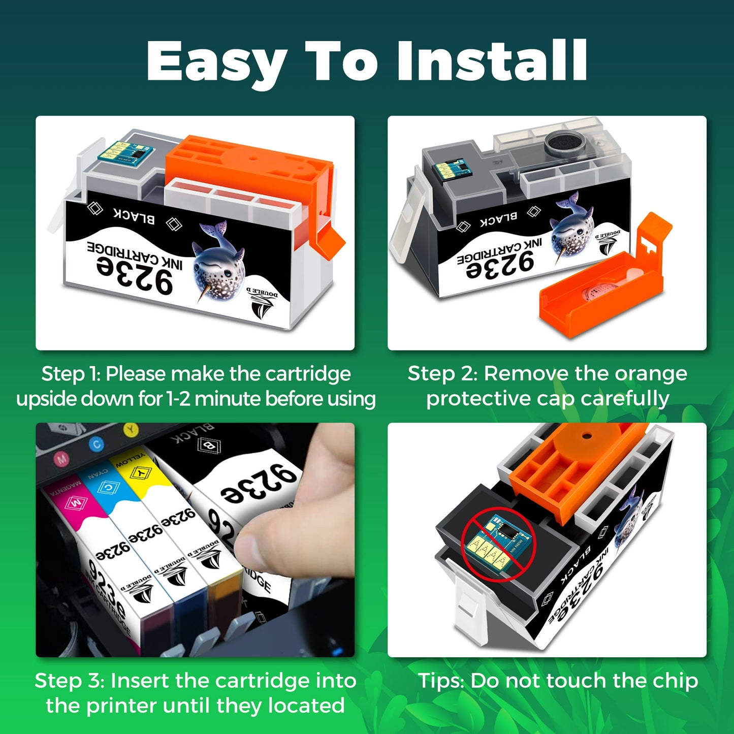 923XL 923e 923 Ink cartridges Compatible for HP923e Ink for HP923 Ink cartridges 4 Pack for officejet pro 8130e 8125e 8135e 8138e 8139e 8122e Printer