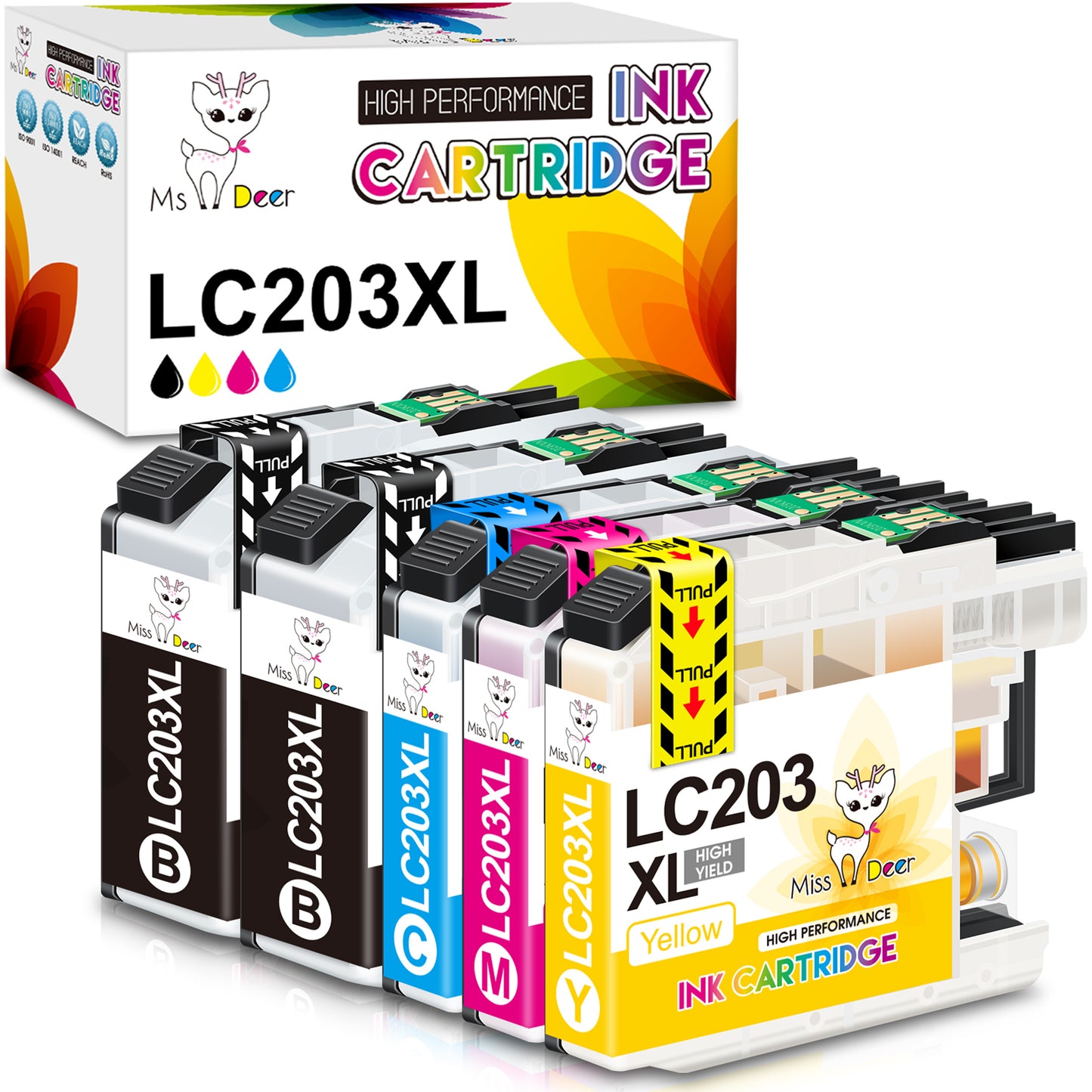 LC203XL Ink Cartridges Compatible for Brother LC203 Ink Cartridges for MFC-J680DW MFC-J880DW Printer
