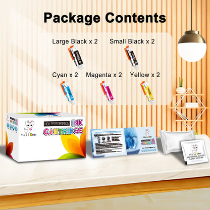 10-Pack PGI-280XXL/CLI-281XXL Ink Cartridges Compatible for Canon PGI-280 CLI-281 280xxl 281XXL Ink Cartridges for Pixma TR8520 TR8620a Printers