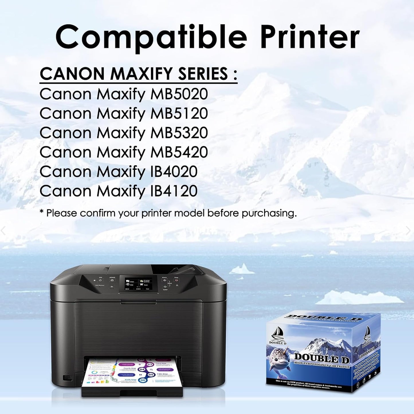 PGI-2200XL High Yield Ink Cartridges Compatible for Canon PGI 2200 XL PGI-2200XL for Canon Maxify MB5020 MB5120 Printer.