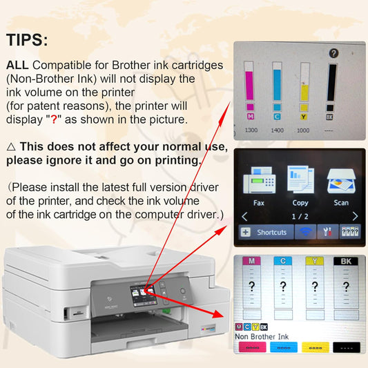 LC3037XXL Ink Cartridges Compatible for Brother LC3037 XXL LC-3037XXL LC3039 Ink Cartridges for MFC-J4335DW MFC-J4535DW Printer