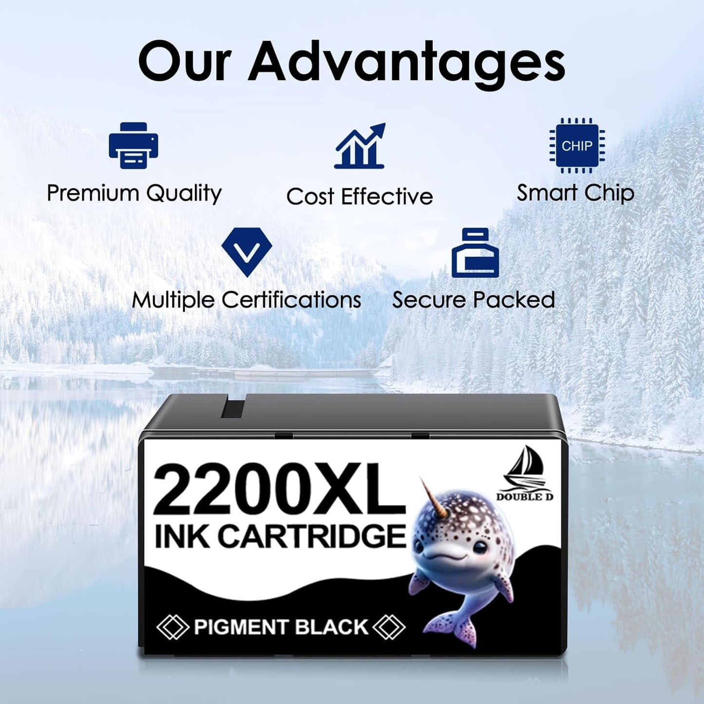 PGI-2200XL High Yield Ink Cartridges Compatible for Canon PGI 2200 XL PGI-2200XL for Canon Maxify MB5020 MB5120 Printer.