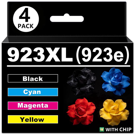 923XL 923e 923 Ink cartridges Compatible for HP923e Ink for HP923 Ink cartridges 4 Pack for officejet pro 8130e 8125e 8135e 8138e 8139e 8122e Printer
