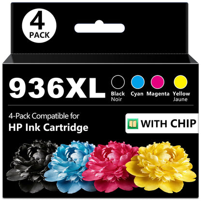 936XL 936E Ink Cartridge Compatible with HP 936 936E Ink Cartridges Use with HP Officejet Pro 9125e 9120e 9730e 9135e 9130e 9125 9120 9130 9730 9135 9122 9128 Printer
