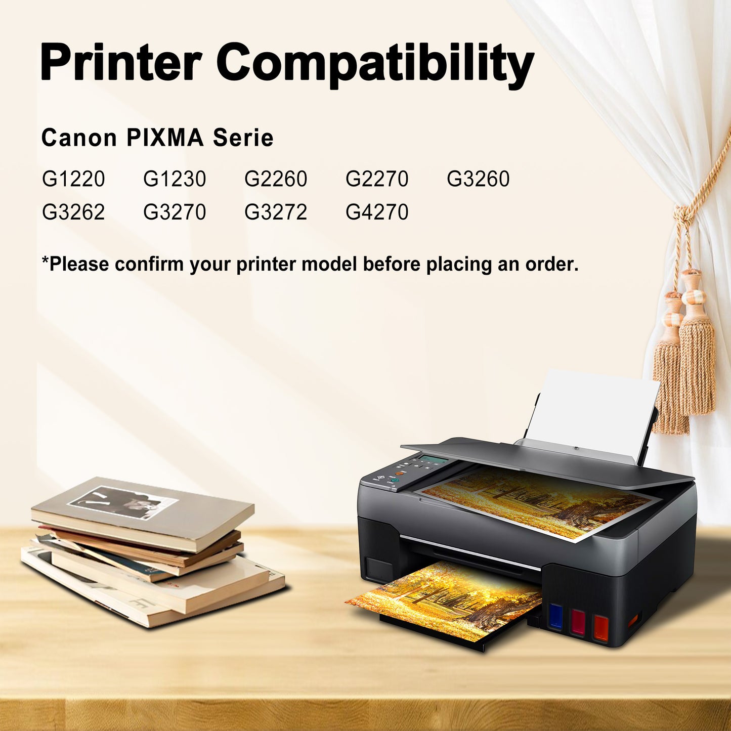 GI-21 Ink Refill Bottles Compatible for Canon GI-21 Ink Bottle Work with PIXMA G1220 G1230 G3260 Printer