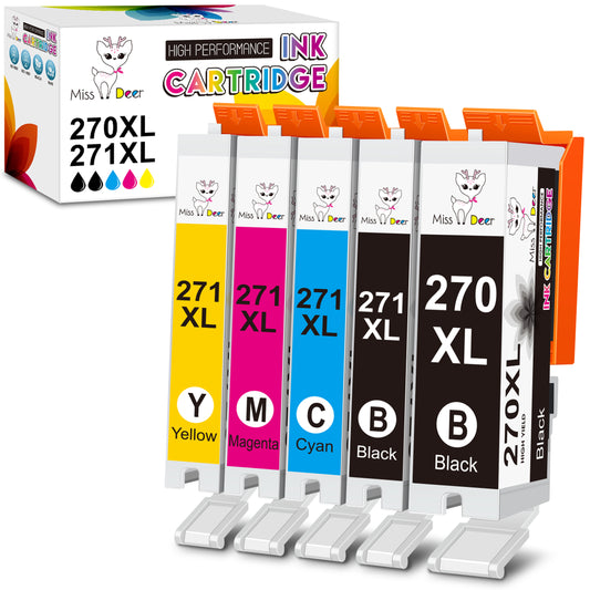 PGI-270XL CLI-271XL Ink Cartridges Compatible for Canon 270 271 Ink Cartridges for Canon Pixma MG5720 MG6822 TS6020 Printer