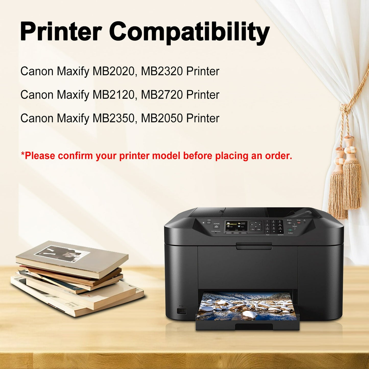 Maxify 1200 Ink Cartridges 2-Pack Black Compatible for Canon Maxify 1200XL PGI-1200 XL PGI1200XL Pigment BK to use with Maxify MB2720 MB2320 MB2020 MB2120 MB2350 MB2050 Printer